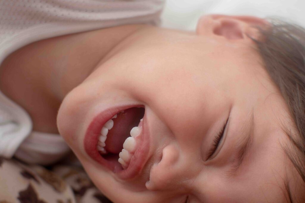 Paura che il bambino soffra la dentizione